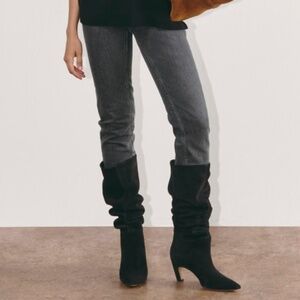 NWT Everlane The Original Cheeky High Rise Jeans in Dark Gray Size 28